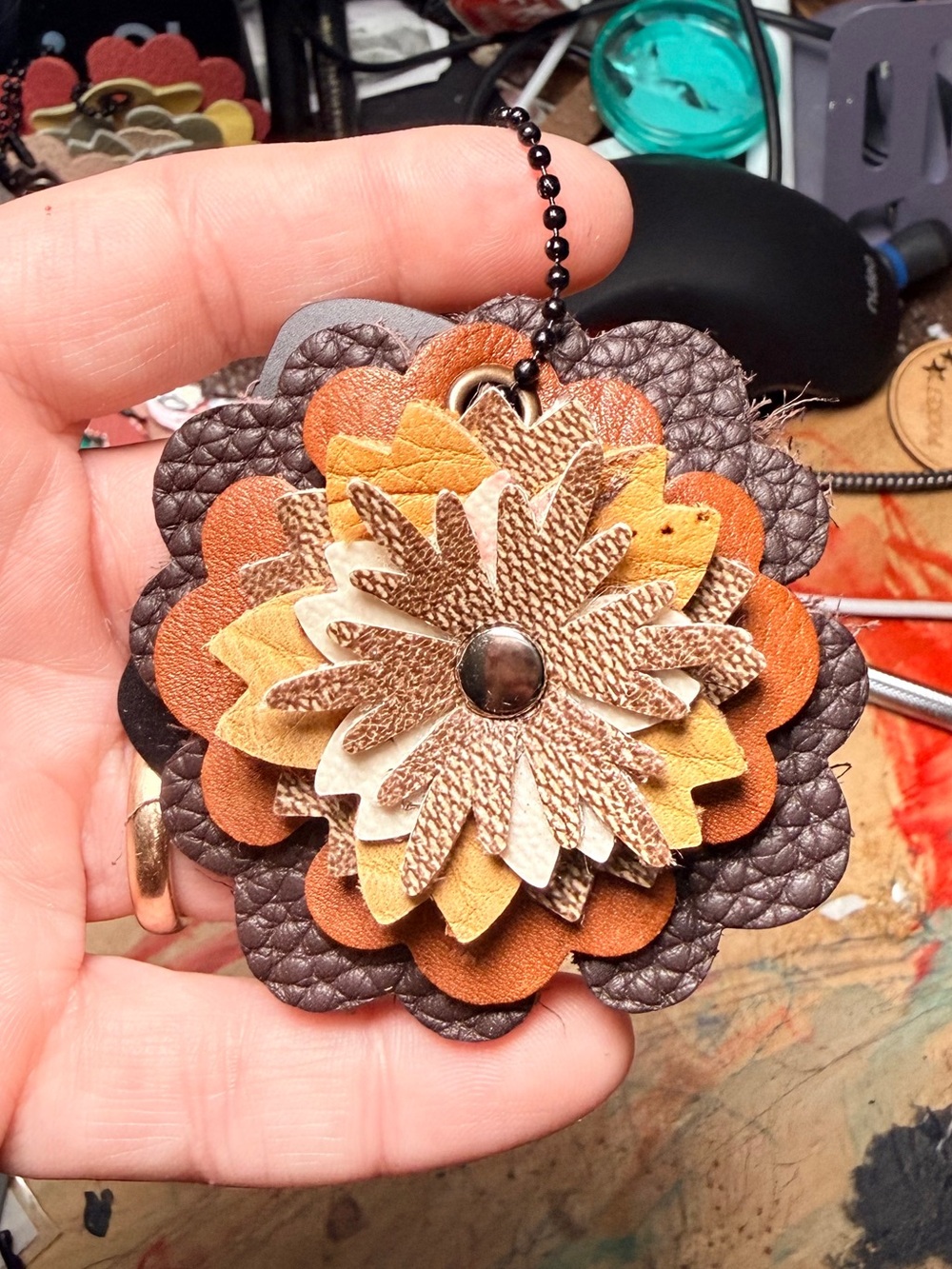 Handmade Floral Bag Charm